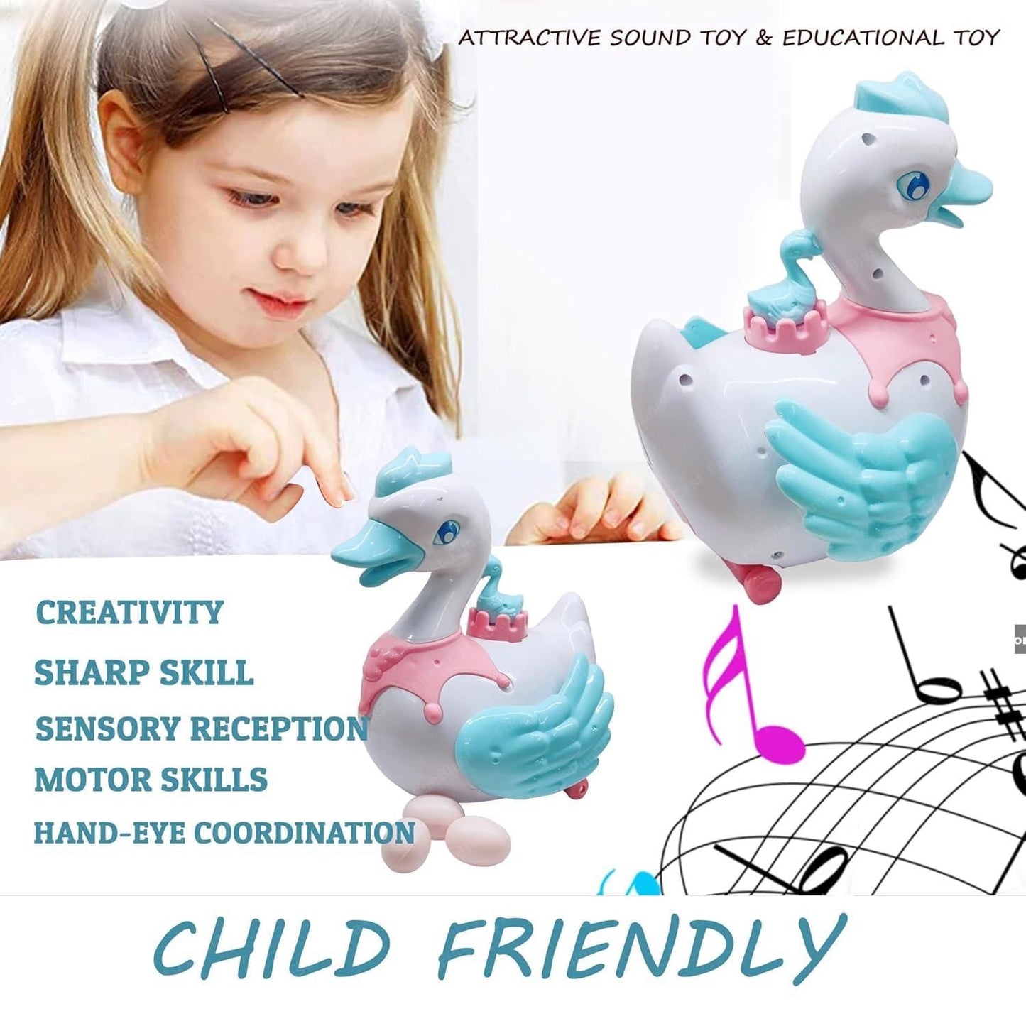 Swan Lay Egg Toy for Kids