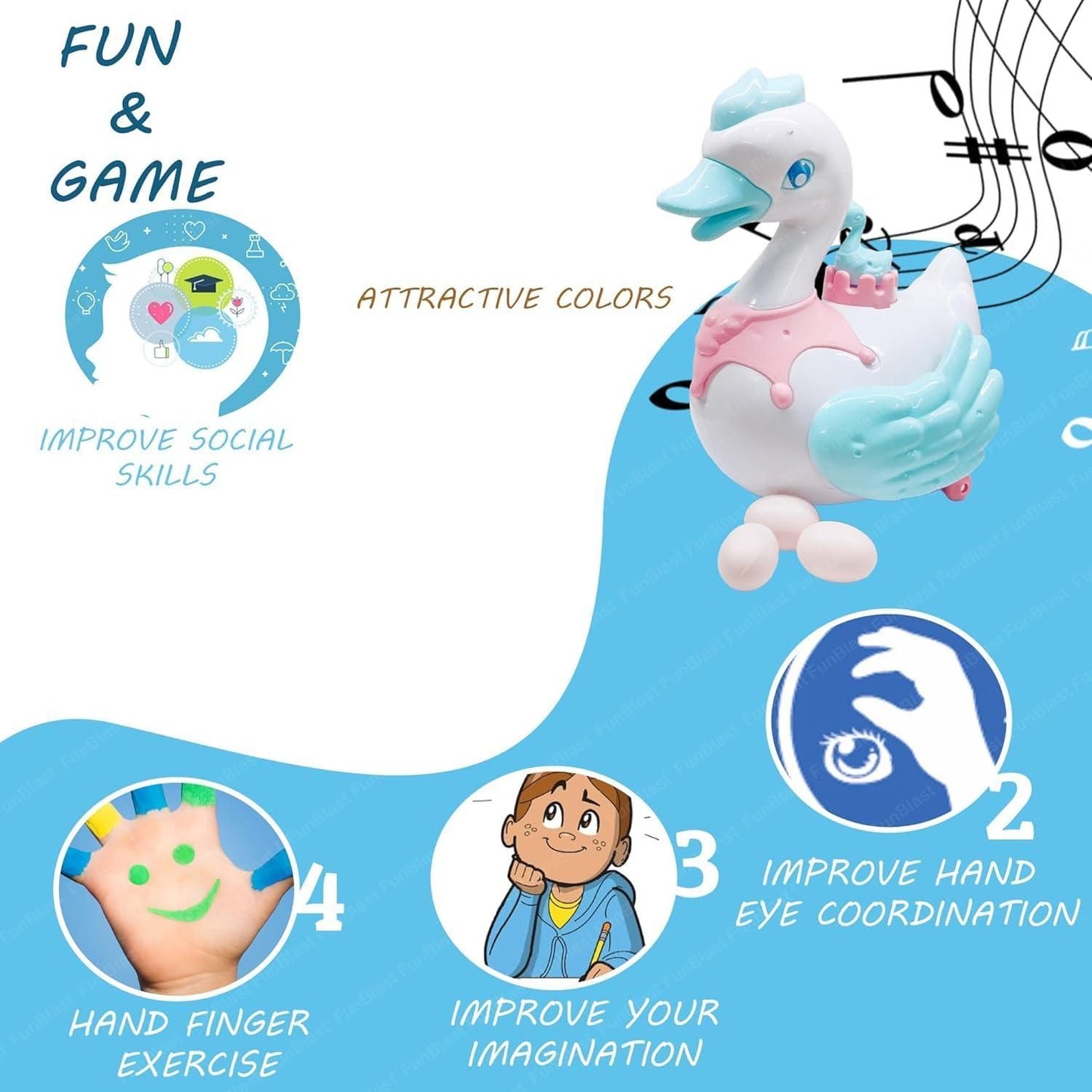 Swan Lay Egg Toy for Kids