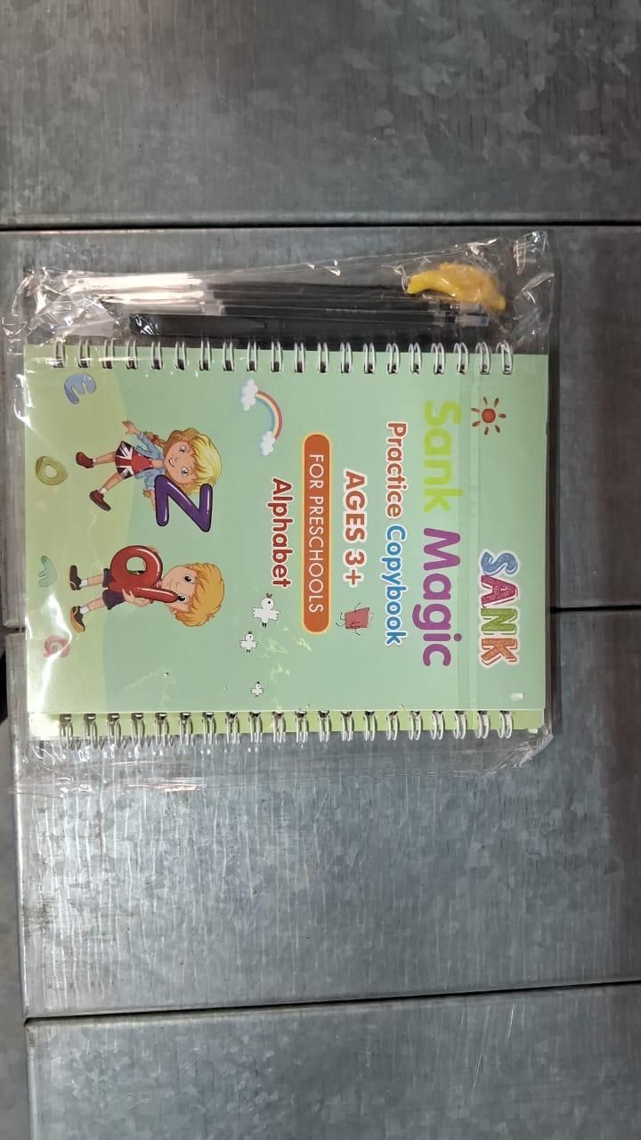 Magic learning/Practice Copybook (4 BOOKS,1 PEN,1 GRIP,10 REFILL)