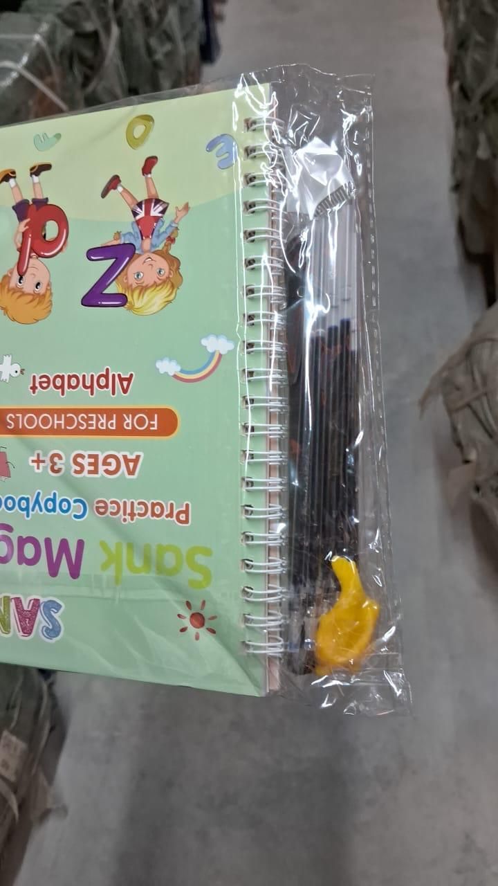 Magic learning/Practice Copybook (4 BOOKS,1 PEN,1 GRIP,10 REFILL)